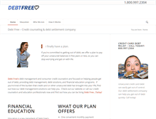 Tablet Screenshot of debtfreetoday.com
